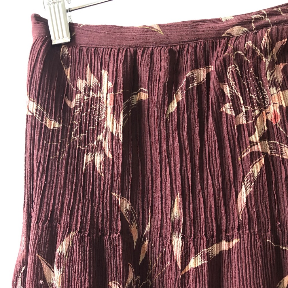 Club Monaco 100% Silk Floral Skirt